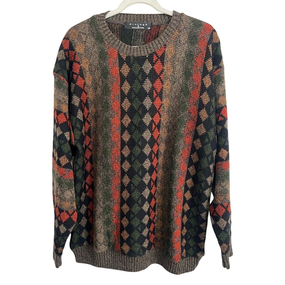 Vintage Protege Collection Sweater Mens MEDIUM Biggie Coogi Acrylic Made in USA
